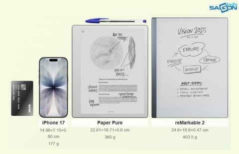 kích thước remarkable paper pure