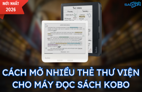 hướng dẫn mở thẻ thư viện kobo