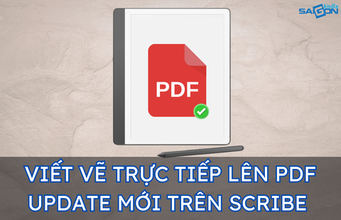 viết trực tiếp lên pdf kindle scribe