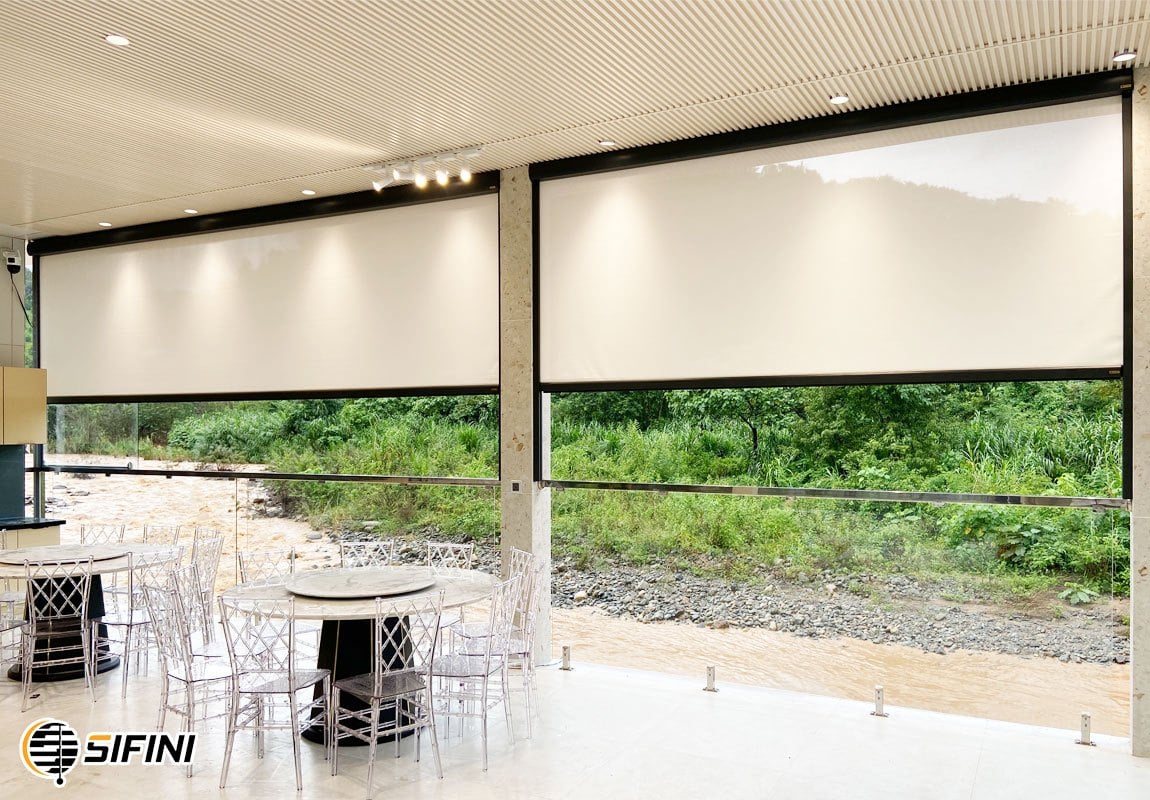 Rèm zipper ngoài trời