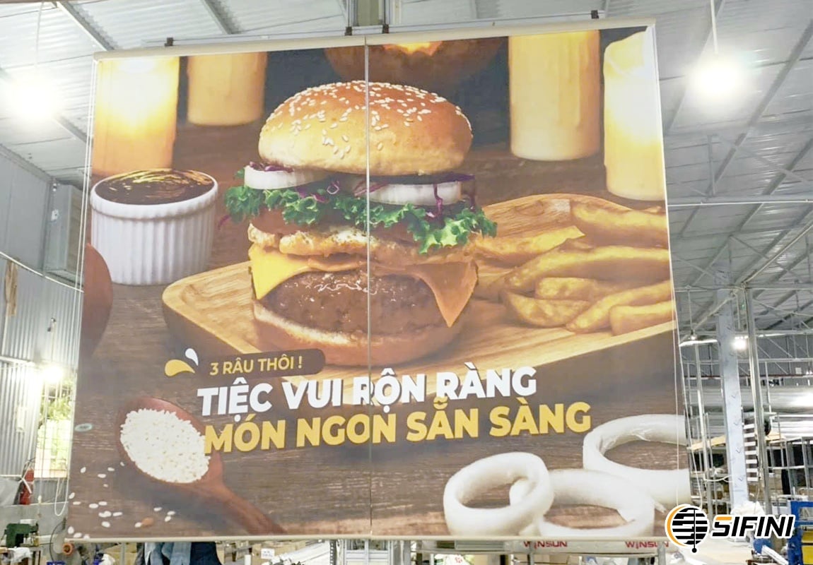 Rèm cuốn in tranh
