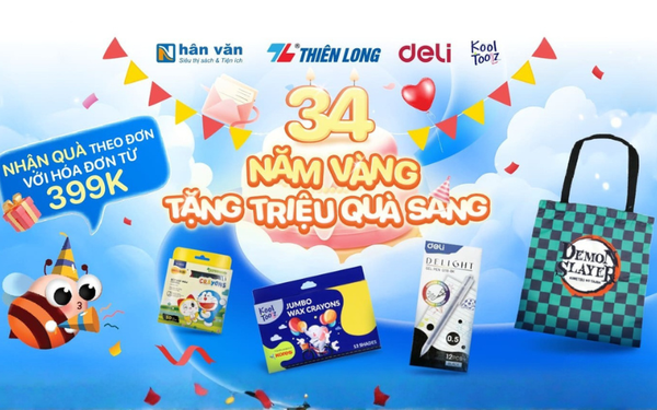 Sinh nhật Nhân Văn - 34 năm vàng tặng triệu quà sang - nhanvan.vn