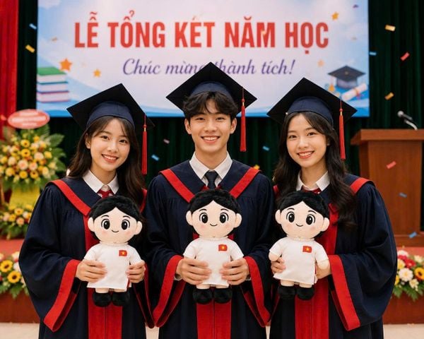 gấu bông áo dài