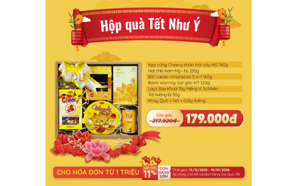 Giỏ quà tết 2026 - Tết Bính Ngọ - Như Ý- nhanvan.vn
