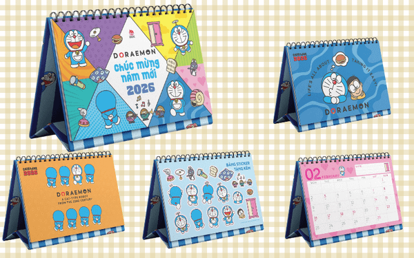 Lịch Để Bàn Hoạt Hình Doraemon - nhanvan.vn