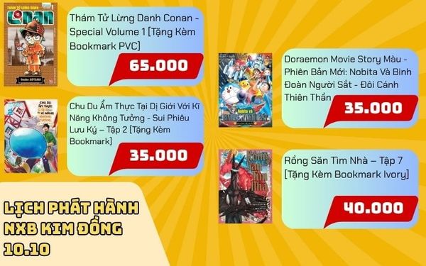 Phát hành comic Kim Đồng 10.10 - nhanvan.vn