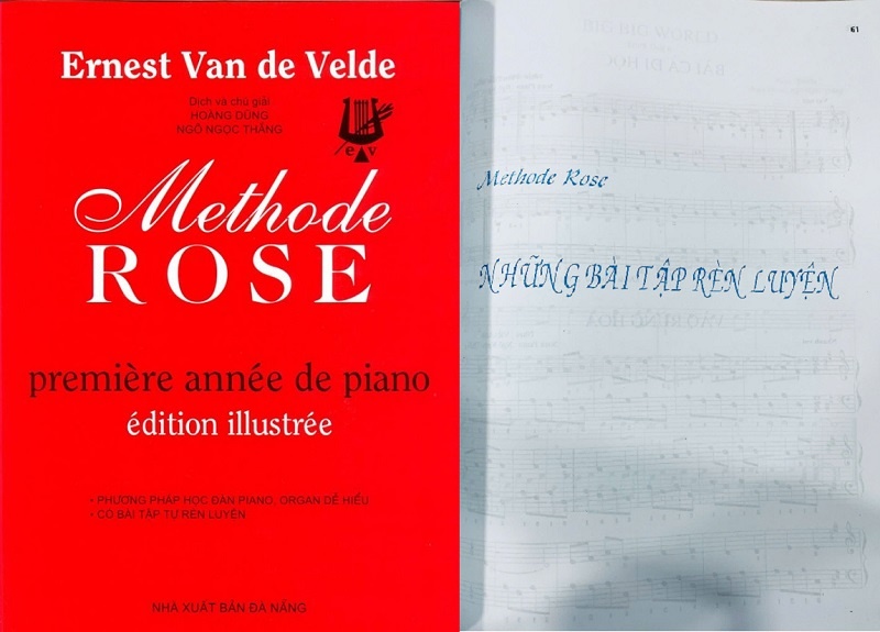 tự học Piano bằng sách Method Rose