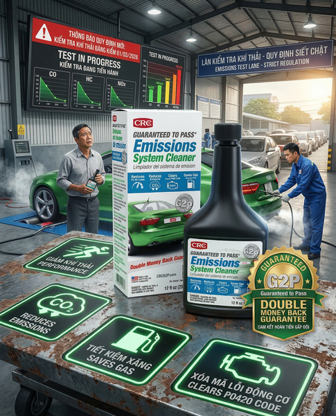 Giải Pháp Vượt Qua Đăng Kiểm Khí Thải Ô Tô Dễ Dàng Với CRC Guaranteed To Pass (Chuẩn Quy Định 2026)