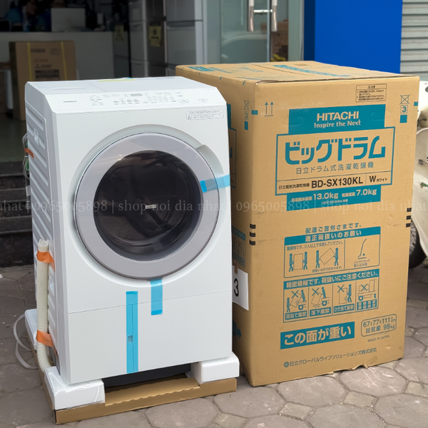 Máy giặt sấy Hitachi BD-SX130KL Nội địa Nhật