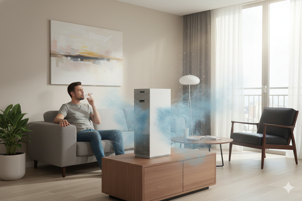 Máy lọc không khí giải quyết mùi thuốc lá
