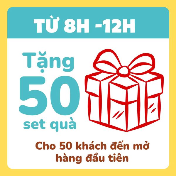 Tặng 50 set quà cho khách hàng