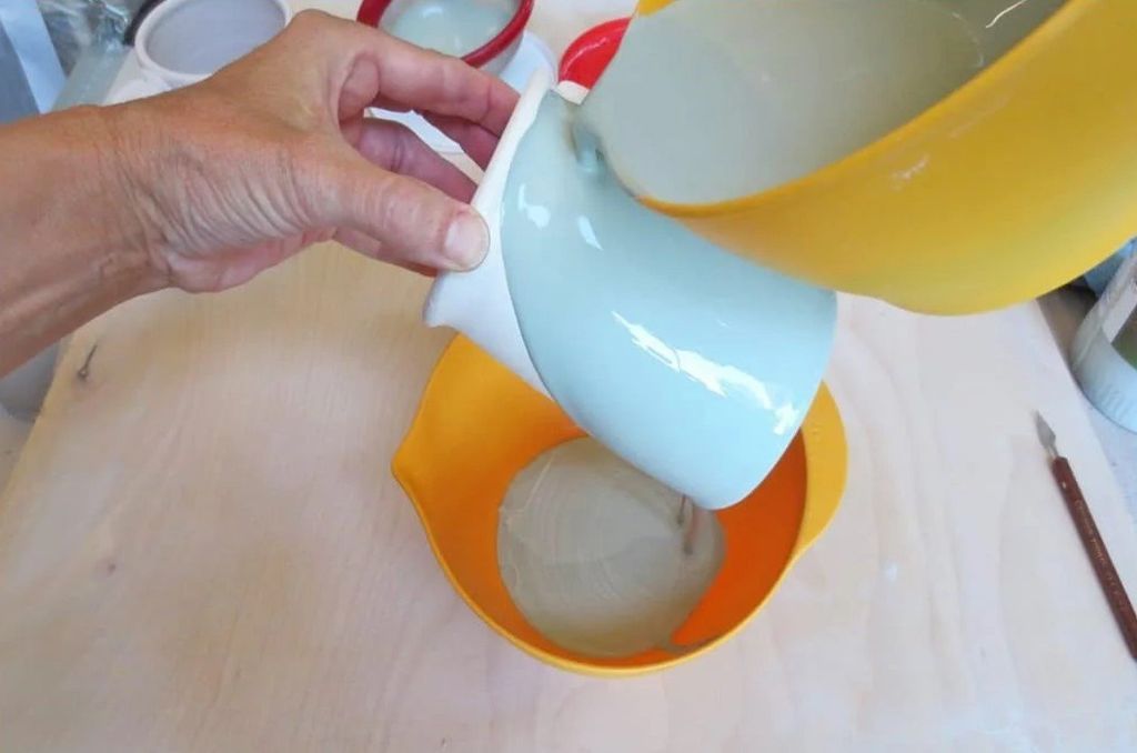 Glazing planter pot