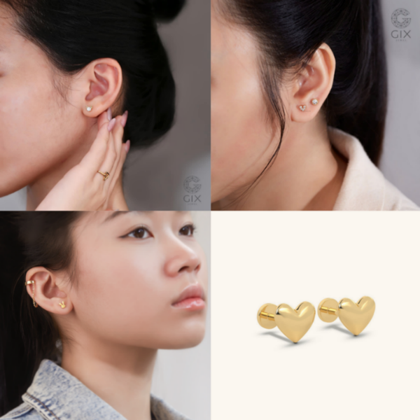 Bấm khuyên tai bị sưng