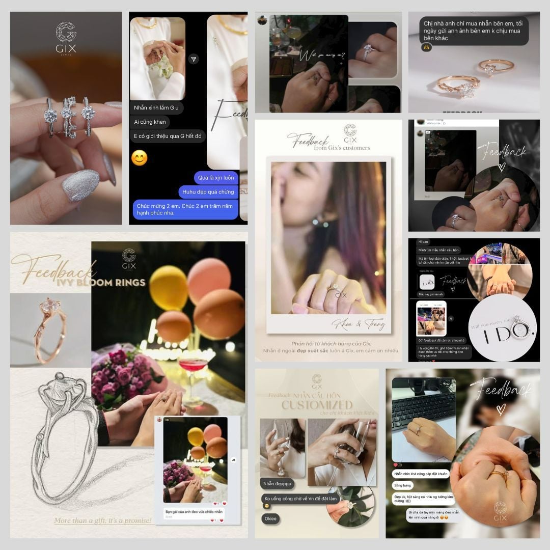 Feedback khach hang mua nhan thiet ke Gix Jewel