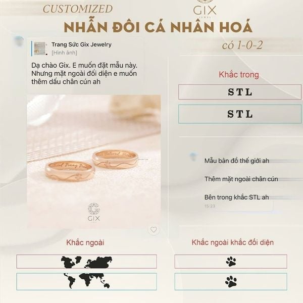 nhẫn khắc chữ là gì