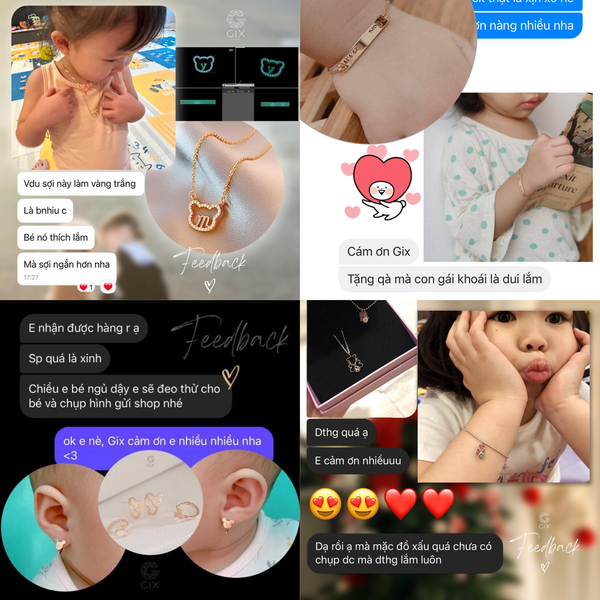trẻ em nên đeo vàng hay bạc
