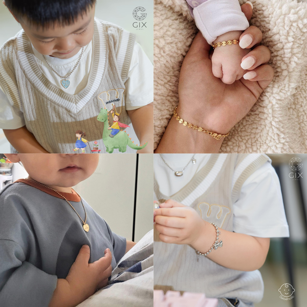 trẻ em nên đeo vàng hay bạc