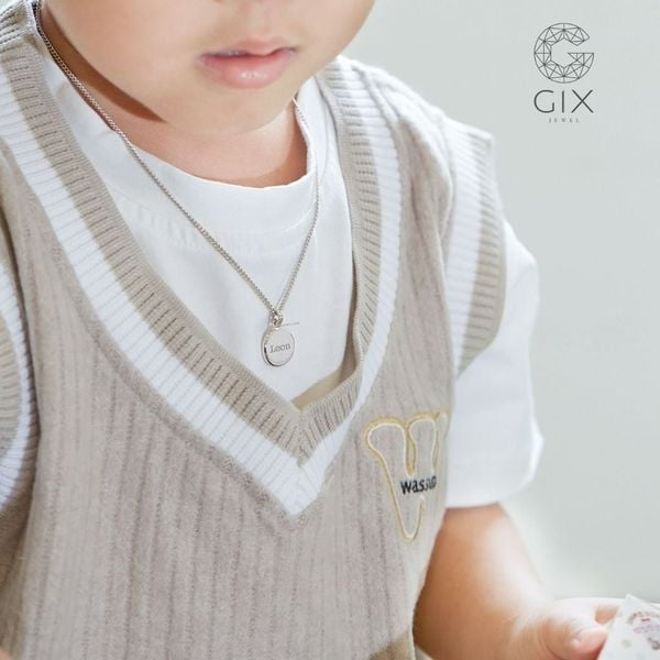 Dây chuyền bạc cho bé an toàn