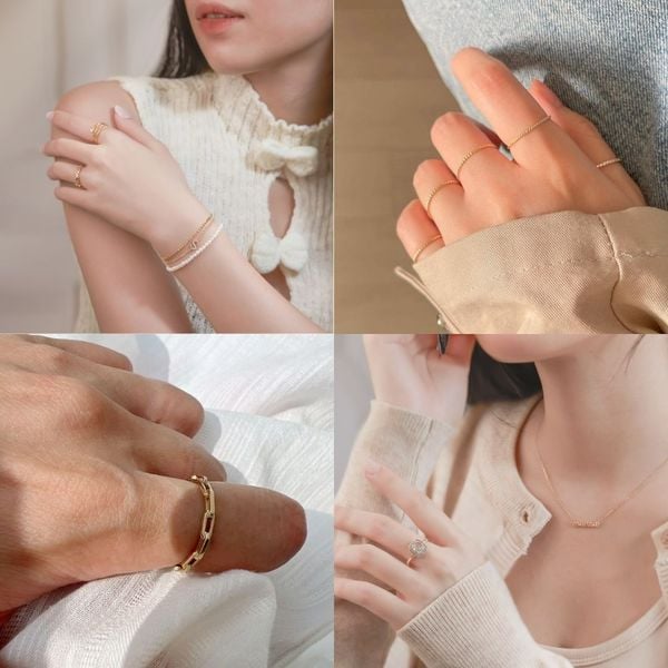 nhẫn nữ đơn giản đẹp