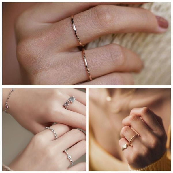 nhẫn nữ đơn giản đẹp