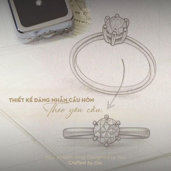 Thiết Kế Nhẫn Cầu Hôn Theo Yêu Cầu