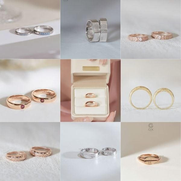 Nhẫn Cưới Khắc Tên Theo Yêu Cầu
