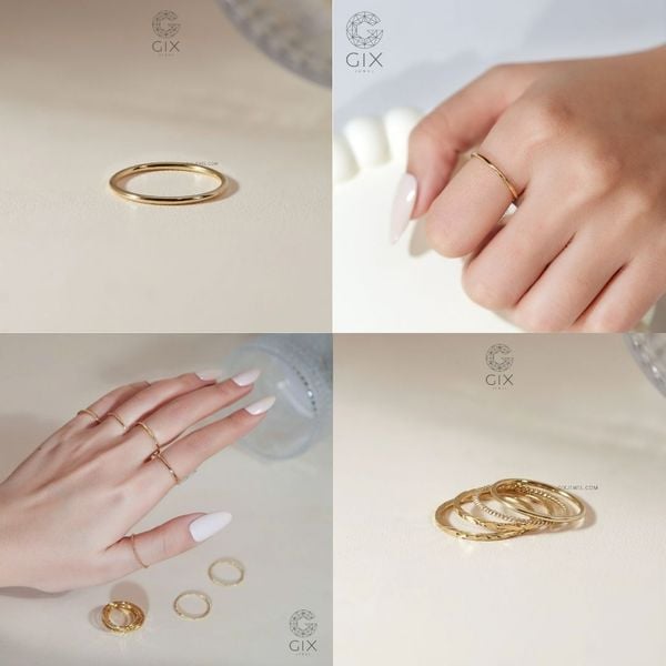 nhẫn nữ đơn giản đẹp