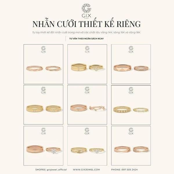7+ Kinh Nghiệm Mua Nhẫn Cưới