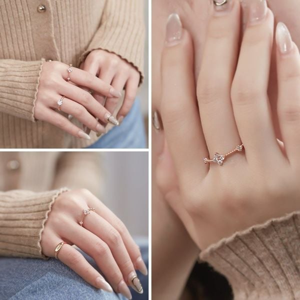 Nhẫn Vàng Hồng Nữ Đẹp Nhất 2026