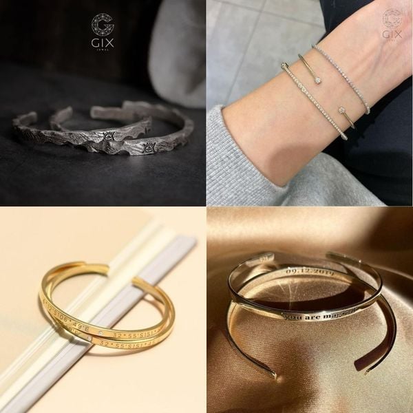 Các kiểu dáng vòng cuff phổ biến