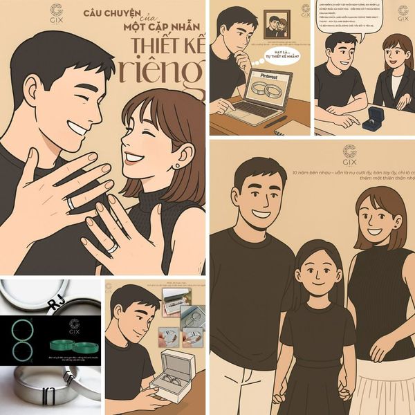 Nhẫn Cưới Khắc Tên Theo Yêu Cầu