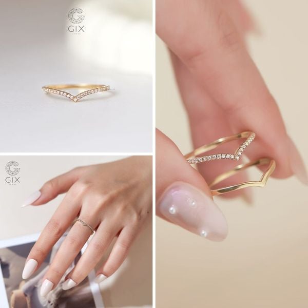 nhẫn nữ đơn giản đẹp