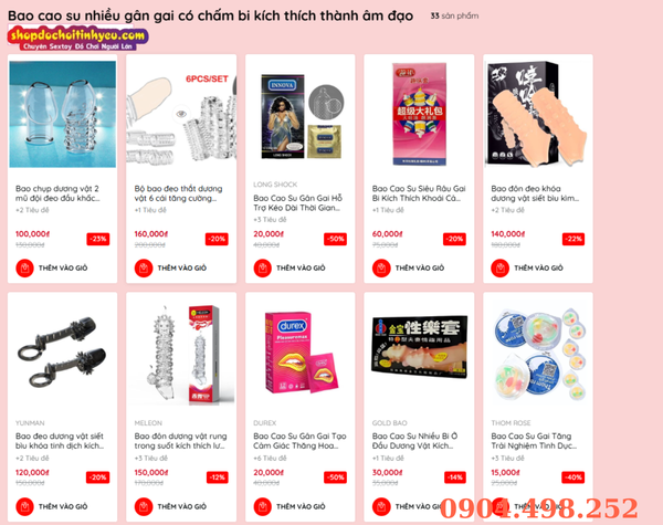 Bao cao su tăng cường cảm giác và kích thích điểm G