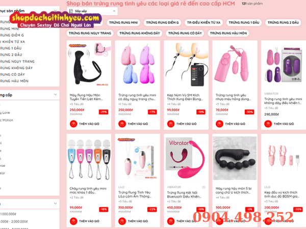 Đồ chơi tình dục cho Nữ