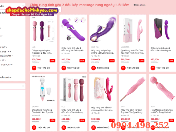 Dòng sản phẩm tăng gia vị tình yêu