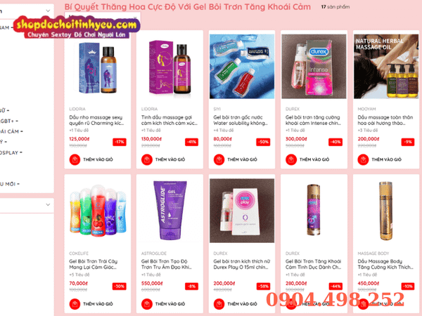 Gel bôi trơn tăng khoái cảm