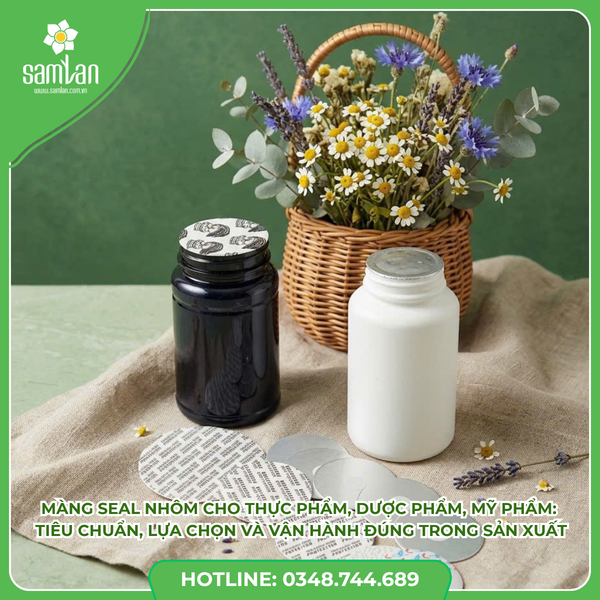 Màng seal nhôm cho thực phẩm, dược phẩm, mỹ phẩm: Tiêu chuẩn, lựa chọn và vận hành đúng trong sản xuất