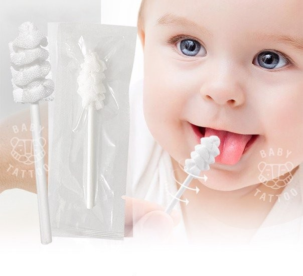 Que Rơ Làm Sạch Răng Miệng Đầu Xoắn Ốc Xoay 360° BABY TATTOO – Có Gì Đặc Biệt?
