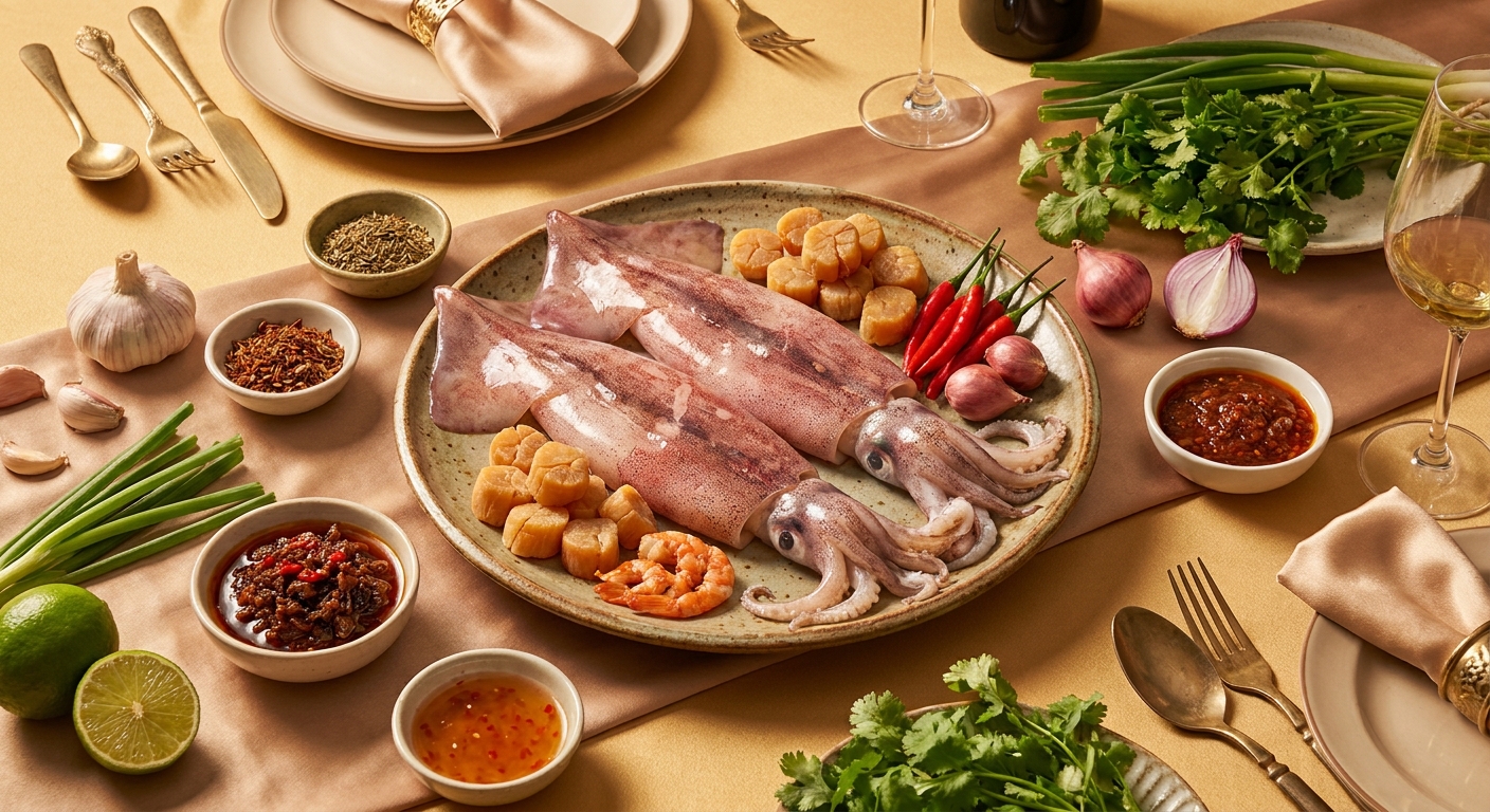 Bí quyết chế biến Đuôi Mực Peru sốt XO trứ danh chuẩn vị nhà hàng