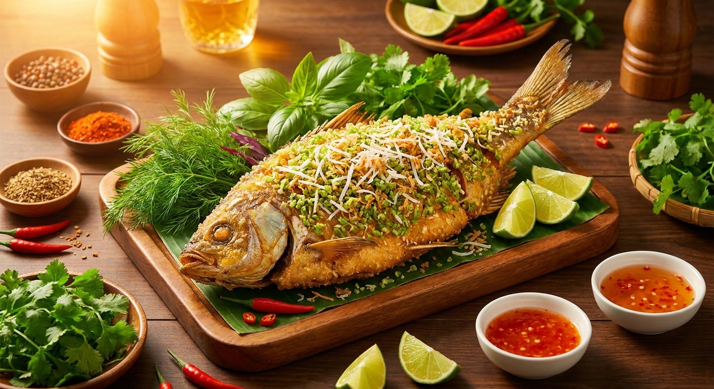 Hướng dẫn làm Cá Thác Lác Rút Xương chiên cốm dừa giòn rụm độc đáo