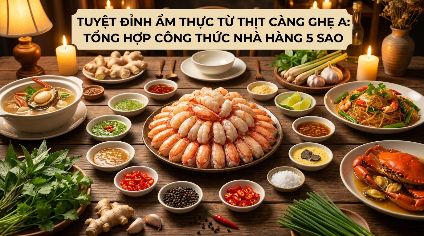 Tuyệt đỉnh ẩm thực từ Thịt Càng Ghẹ A: Tổng hợp công thức nhà hàng 5 sao