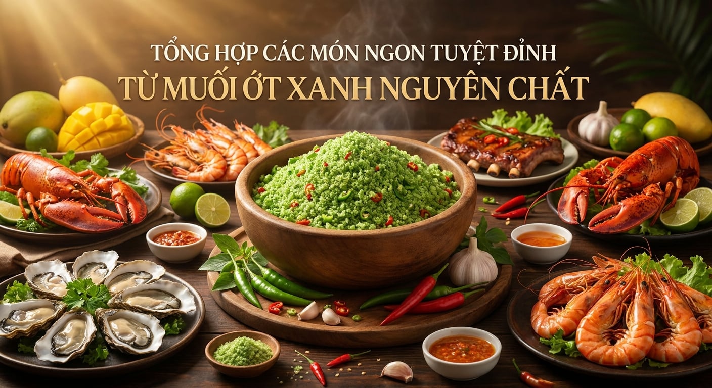 Tổng hợp các món ngon tuyệt đỉnh được chế biến từ Muối Ớt Xanh Nguyên Chất