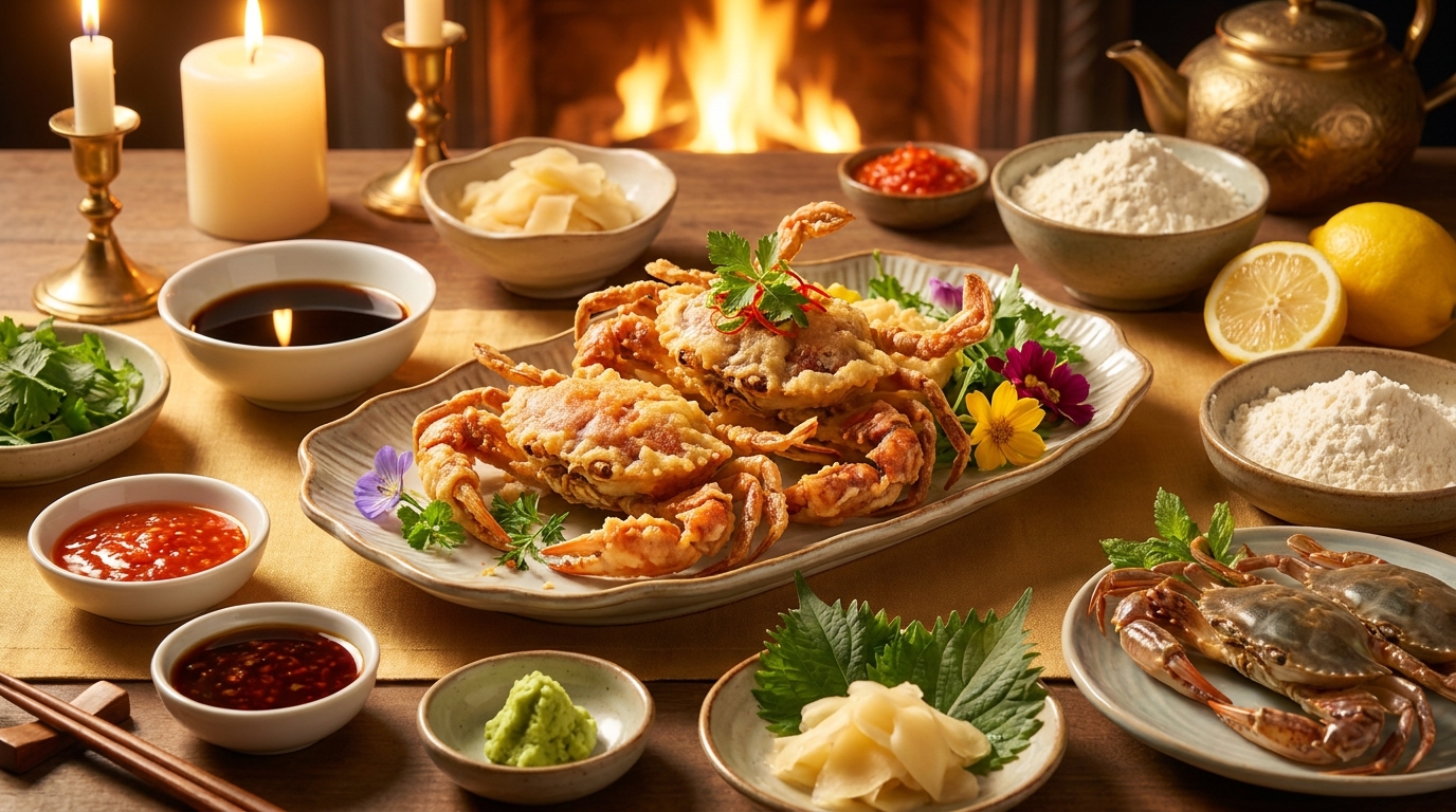 Công thức Cua Lột Tempura giòn rụm, thanh thoát như nhà hàng 5 sao