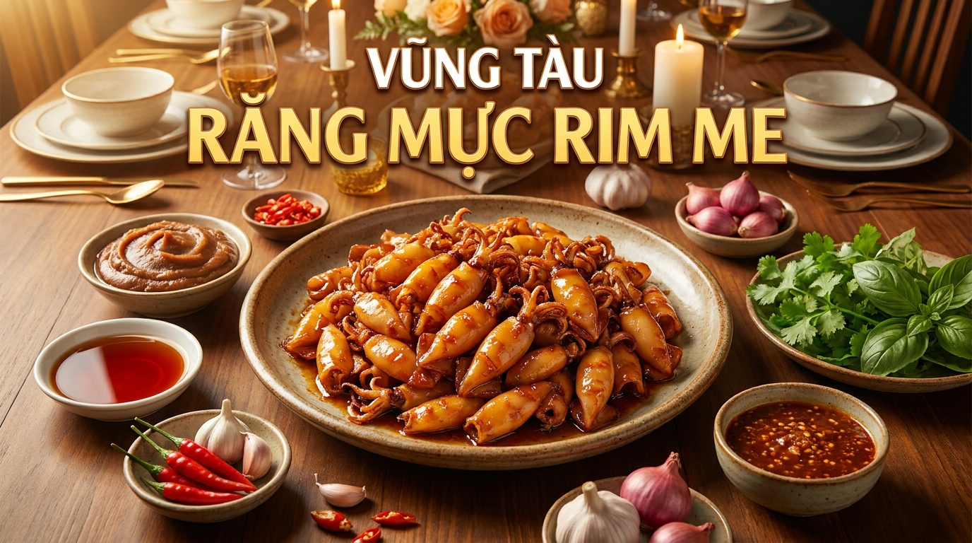 Bí quyết làm răng mực rim me chua ngọt đậm đà chuẩn vị Vũng Tàu