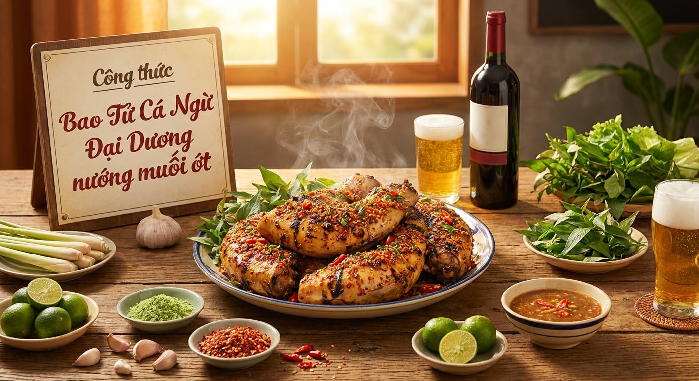 Công thức Bao Tử Cá Ngừ Đại Dương nướng muối ớt cay nồng cực đã