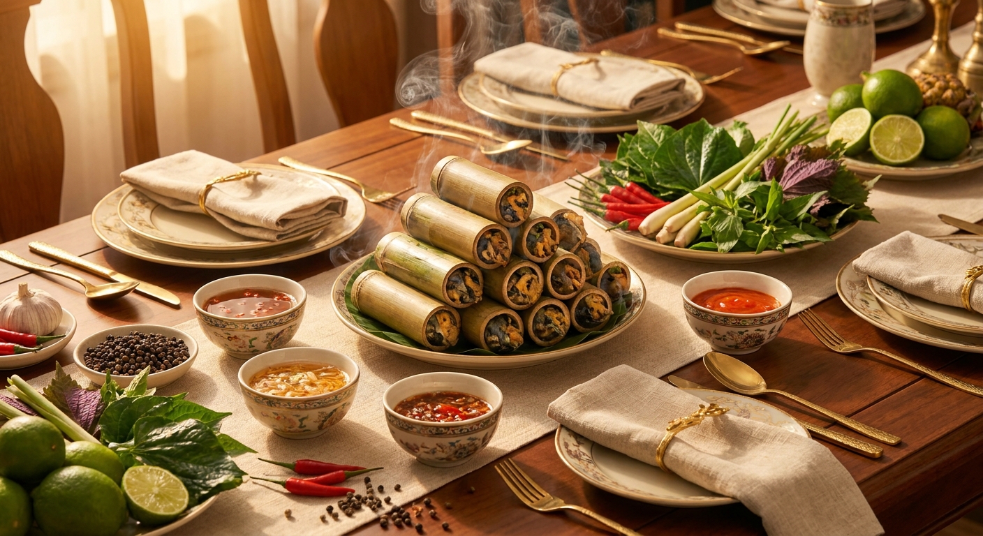 Tổng hợp các món Ốc Nhồi Ống Nứa trứ danh: Tuyệt phẩm hương vị khó cưỡng
