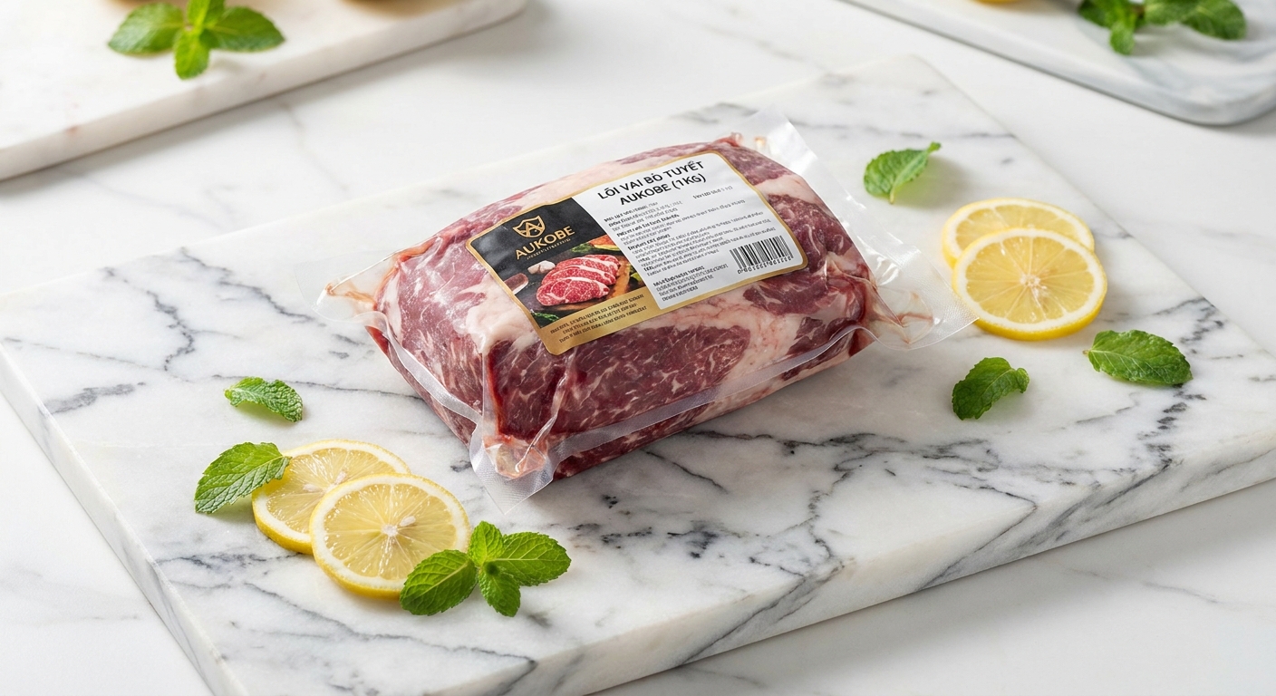 Cửa hàng Lõi Vai Bò Tuyết Aukobe 1kg nhập khẩu