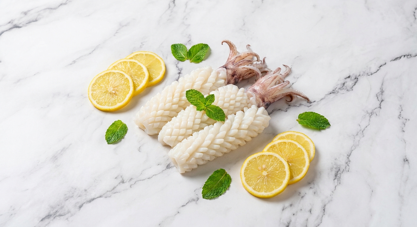 Giá sỉ mực cắt hoa đông lạnh cho nhà hàng