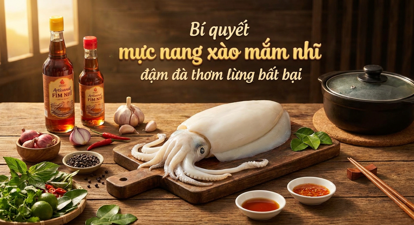 Bí quyết mực nang xào mắm nhĩ đậm đà thơm lừng bất bại
