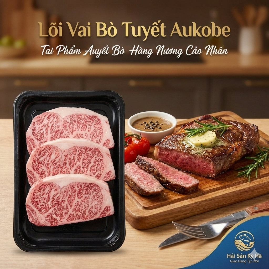 Địa chỉ bán Lõi Vai Bò Tuyết Aukobe 1kg uy tín